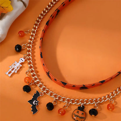 Exaggerated Funny Halloween Pattern Alloy Halloween Women's Layered Necklaces