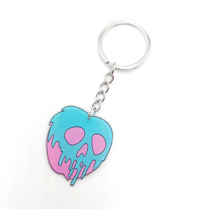 Exaggerated Funny Skull Arylic Alloy Halloween Bag Pendant Keychain