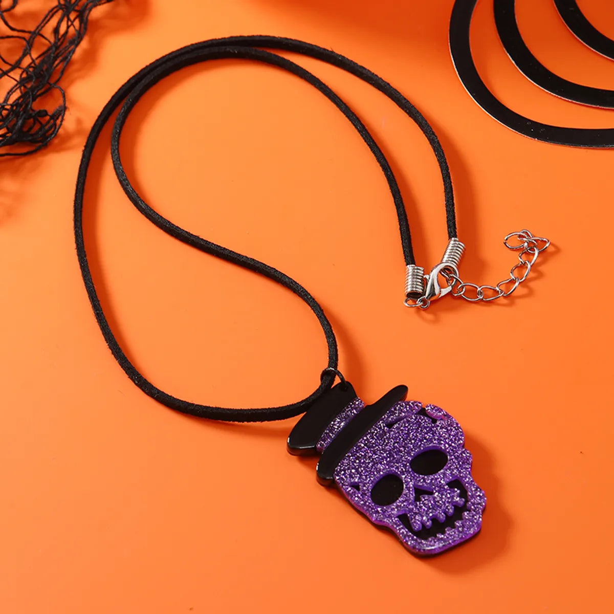 Exaggerated Funny Skull Arylic Halloween Easter Unisex Pendant Necklace