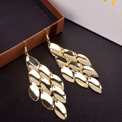 Exaggerated Geometric Alloy Plating Women's Earrings 1 Pair