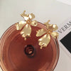 Exaggerated Geometric Alloy Statement Earrings With Electroplated Finish For Women And Men