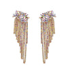 Exaggerated Geometric Flower Tassel Earrings Wholesale Jewelry Nihaojewelry