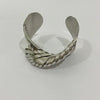 Exaggerated Geometric Iron Alloy Electroplated Cross Twisted Opening Bangle Bracelet For Women