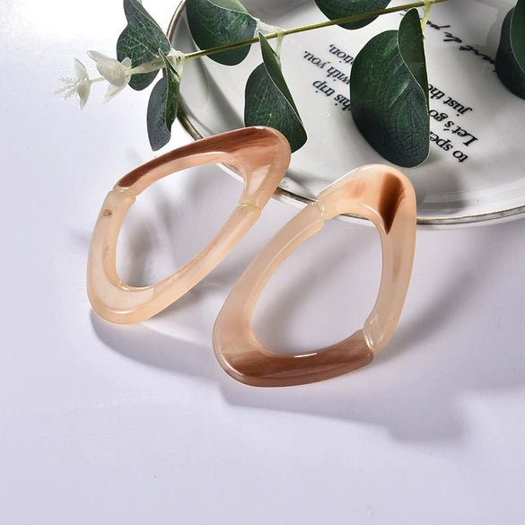 Exaggerated Geometric Long Earrings In Acrylic Creative And Original Design