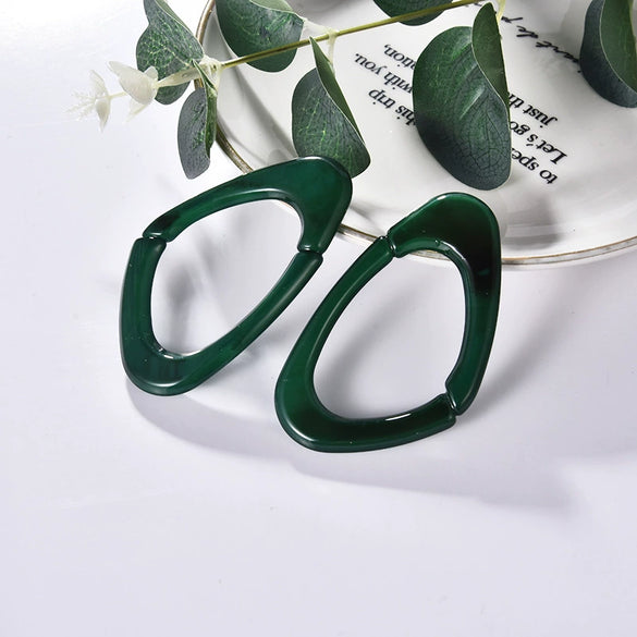 Exaggerated Geometric Long Earrings In Acrylic Creative And Original Design