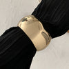 Exaggerated Geometric Metal Electroplated Irregular Wave Wide Spring Bracelet
