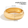 Exaggerated Geometric Metal Facet Electroplated Bracelet With Personality Design