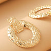 Exaggerated Geometric Metal Gold Plated Earrings For Women