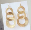 Exaggerated Geometric Multi Layer Circle Earrings In Electroplated Alloy For Women And Men Trendy Dangle Statement Ear Jewelry