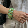 Exaggerated Geometric Resin Handmade Splicing Elastic Bracelet