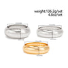 Exaggerated Geometric Round Wide Metal Bracelet With Electroplating