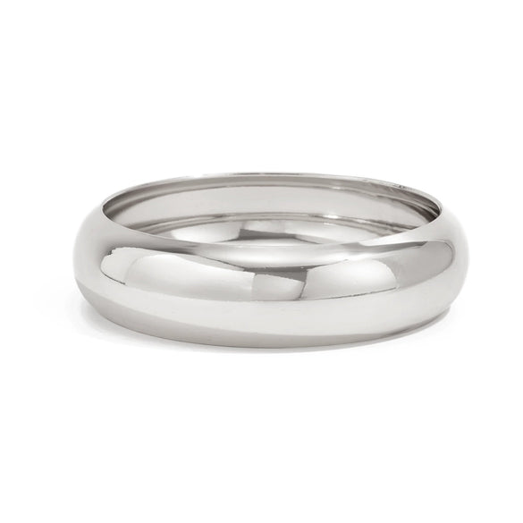 Exaggerated Geometric Round Wide Metal Bracelet With Electroplating