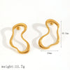 Exaggerated Geometric Stainless Steel Electroplated Women's Earrings