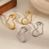 Exaggerated Geometric Stainless Steel Electroplated Women's Earrings