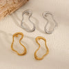 Exaggerated Geometric Stainless Steel Electroplated Women's Earrings