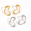 Exaggerated Geometric Stainless Steel Electroplated Women's Earrings
