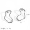 Exaggerated Geometric Stainless Steel Electroplated Women's Earrings