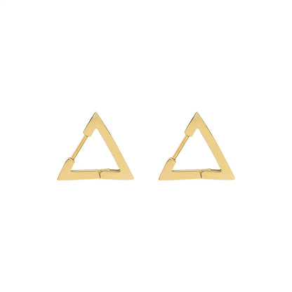 Fashion Geometric Plating Titanium Steel No Inlaid Earrings