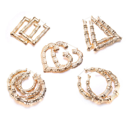 Fashion Geometric Plating Alloy Earrings