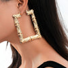 Exaggerated Golden Circle Hiphop Street Dance Earrings Earrings Oversized Bamboo Earrings