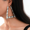 Exaggerated Golden Circle Hiphop Street Dance Earrings Earrings Oversized Bamboo Earrings