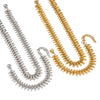 Exaggerated Heavyduty Handmade Stainless Steel Electroplated Bullet Necklace And Bracelet Jewelry Accessories For Women