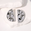 Exaggerated High Level Sense Geometric Semicircle Stainless Steel Electroplated Earrings For Women