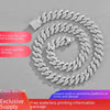 Exaggerated Hip Hop Men's Alloy Jewelry With Diamond And Geometric Design Big Gold Chain Necklace