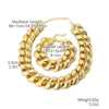 Exaggerated Hiphop Acrylic Ochain Necklace With Electroplating Treatment