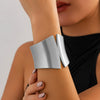 Exaggerated Irregular Smooth Zinc Alloy Electroplated Bracelet