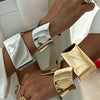 Exaggerated Irregular Square Alloy Bracelet With Electroplating