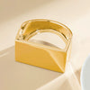 Exaggerated Irregular Square Alloy Bracelet With Electroplating