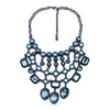 Exaggerated Luxurious Geometric Alloy Inlay Artificial Crystal Women'S Necklace