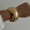 Exaggerated Metal Glow Spring Punk Irregular Open Women's Bracelet With Electroplating And Geometric Style
