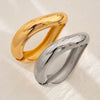 Exaggerated Metal Glow Spring Punk Irregular Open Women's Bracelet With Electroplating And Geometric Style