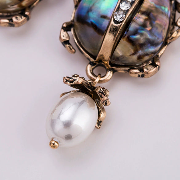Exaggerated Multilayer Insects Animal Alloy Diamond Earrings For Women