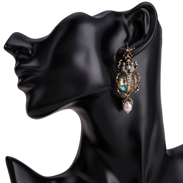 Exaggerated Multilayer Insects Animal Alloy Diamond Earrings For Women