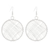 Exaggerated Niche Retro Geometric Metal Winding Earrings For Women With Electroplating Treatment