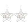 Exaggerated Niche Retro Geometric Metal Winding Earrings For Women With Electroplating Treatment