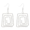 Exaggerated Niche Retro Geometric Metal Winding Earrings For Women With Electroplating Treatment