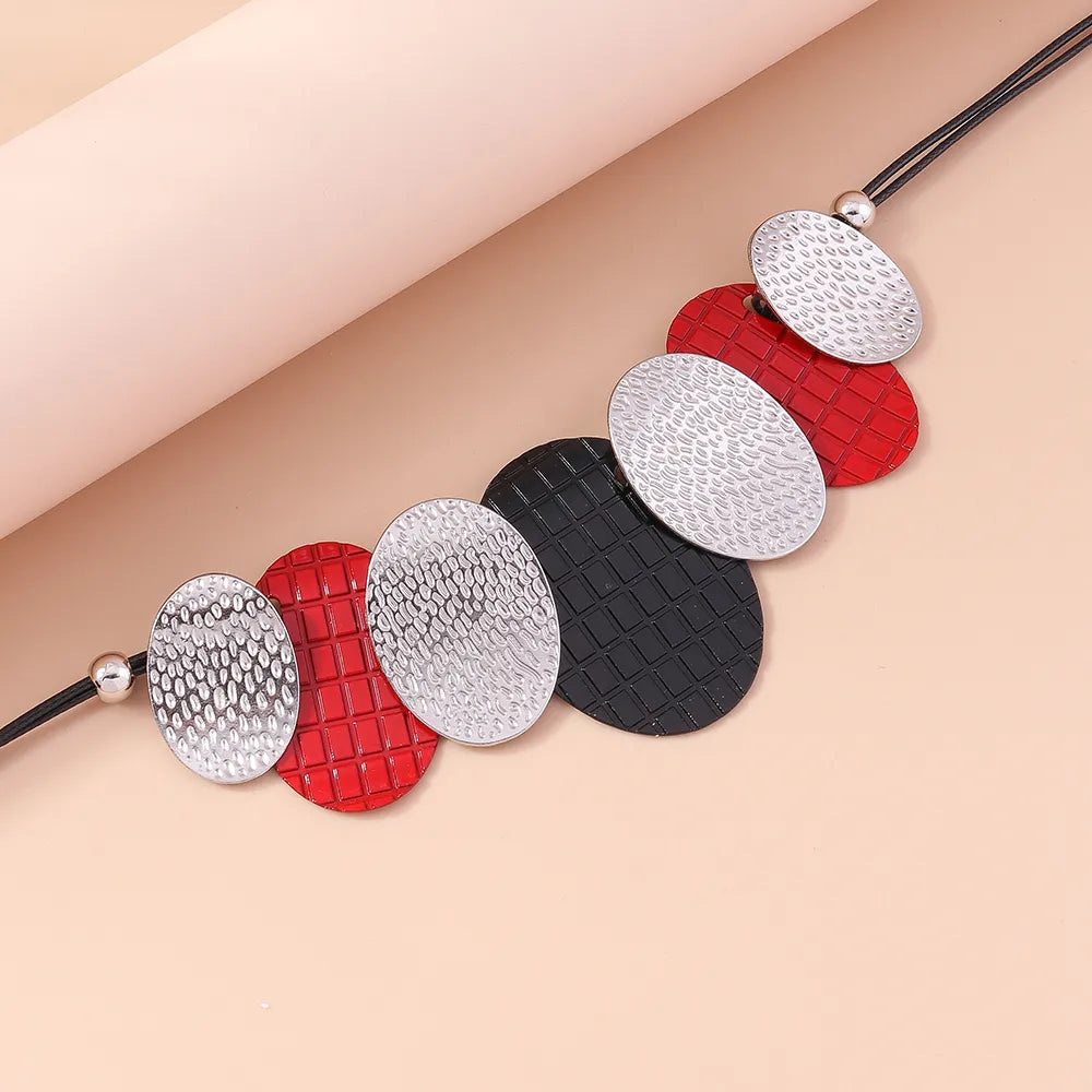 Exaggerated Oval Alloy Women'S Necklace