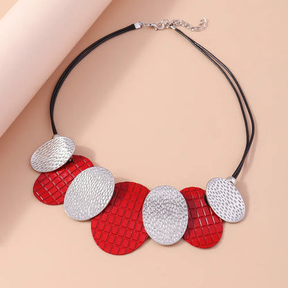 Exaggerated Oval Alloy Women'S Necklace