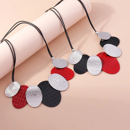 Exaggerated Oval Alloy Women'S Necklace