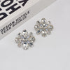 Exaggerated Oversized Alloy And Artificial Crystal Flower Necklace For Women