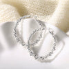 Exaggerated Personality Irregular Thorn Shape Large Circle Crystal Alloy Microinlay Geometric Earrings