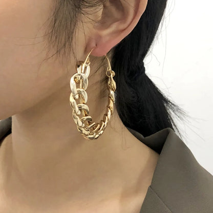 Exaggerated Punk Big Circle Earrings