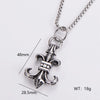 Exaggerated Punk Human Geometric Cross 304 Stainless Steel Polishing No Inlaid Men'S Pendant Necklace