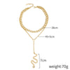 Exaggerated Retro Portrait Hiphop Alloy Necklace For Female With Electroplating