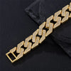 Exaggerated Rock Shiny Solid Color Alloy Plating Inlay Rhinestones 18k Gold Plated Unisex Bracelets