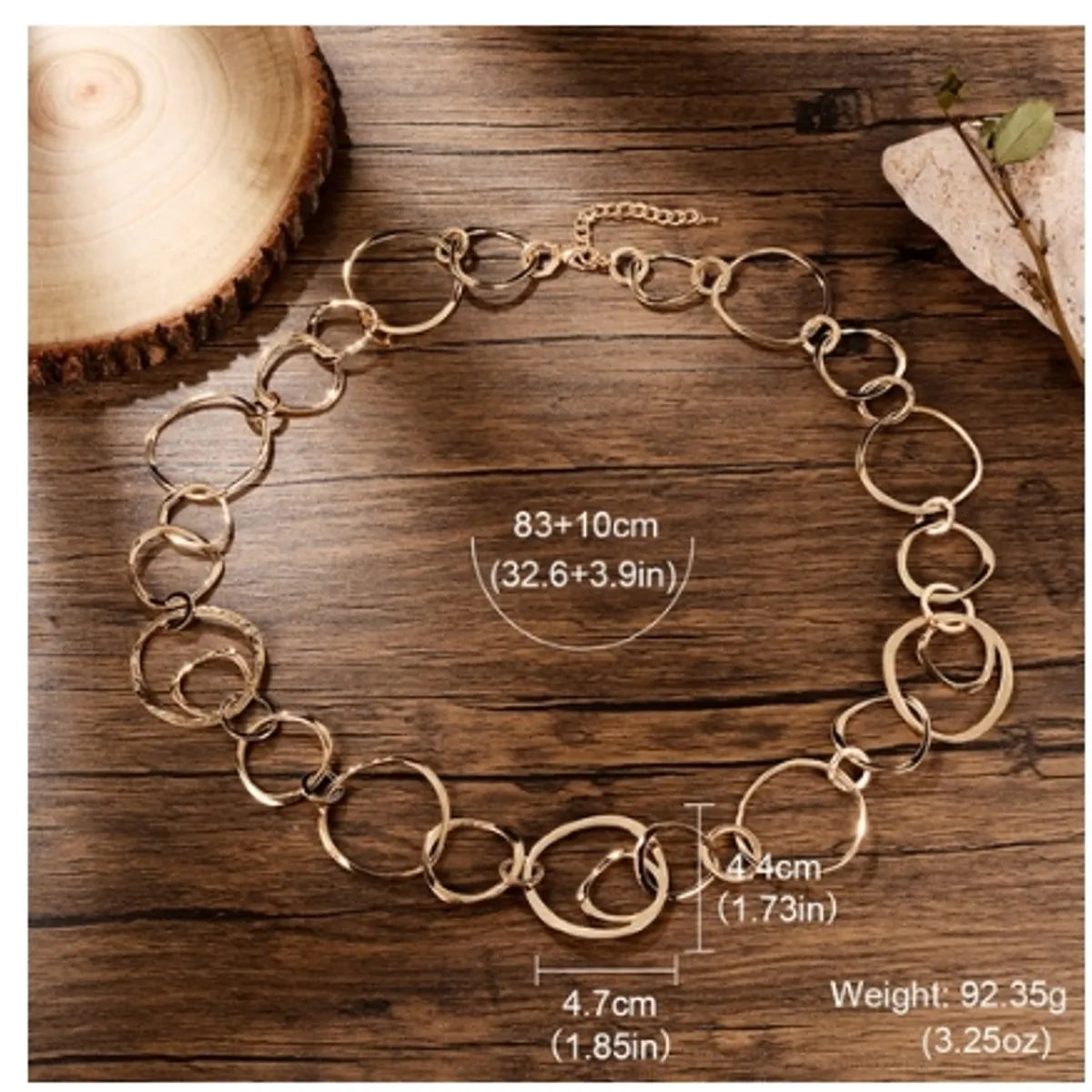 Exaggerated Sexy Streetwear Circle Gold Plated Silver Plated Alloy Wholesale Necklace